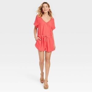 UNIVERSAL THREAD JUMPSUIT LINEN BLEND WOMENS SIZE M